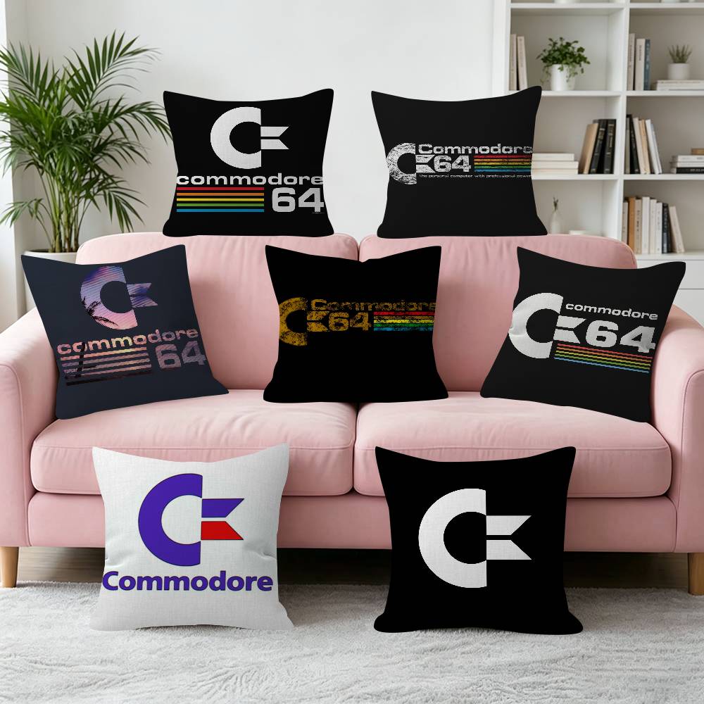 Home Textiles Inc - 클래식 C-Commodore 64 레트로 쿠션 쿠션