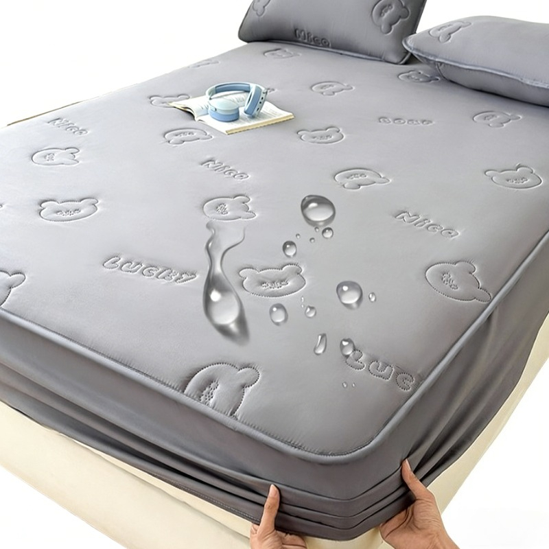 Mattress Pad Topper - 초음파 퀼트 퀸 사이즈 피티드 시트