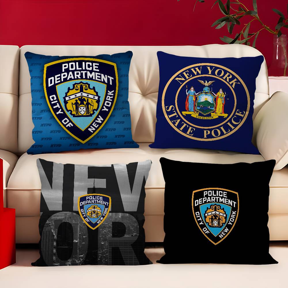 Home Textiles New York - N-뉴욕시 경찰서 NYPD 베개 쿠션 커버