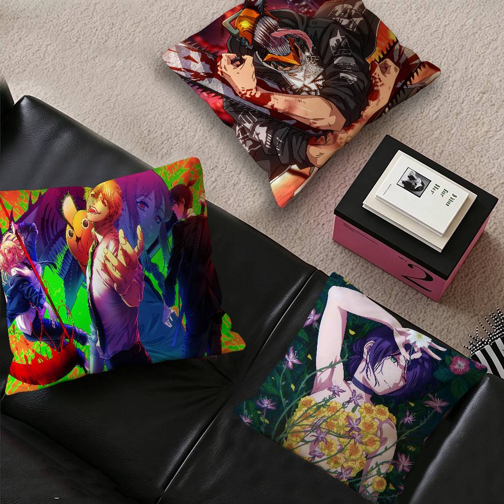 C-체인소맨 메이플 디자인 쿠션 커버 행복한 가을 수확 - Home Textiles Inc 리뷰 및 가격
