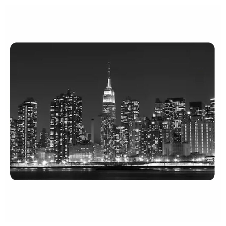 일몰 때 현대 뉴욕시 현관 매트 스카이 라인 미국 랜드 - Home Textiles New York 리뷰 및 가격