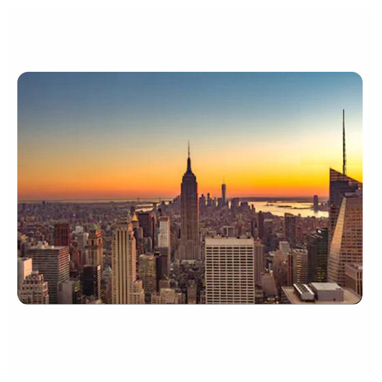 일몰 때 현대 뉴욕시 현관 매트 스카이 라인 미국 랜드 - Home Textiles New York 리뷰 및 가격