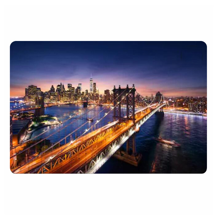 일몰 때 현대 뉴욕시 현관 매트 스카이 라인 미국 랜드 - Home Textiles New York 리뷰 및 가격