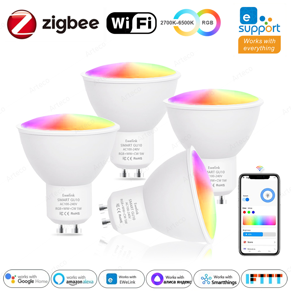 Ewelink GU10 Zigbee LED 전구 WiF - Philips Bulb Hue 리뷰 및 가격