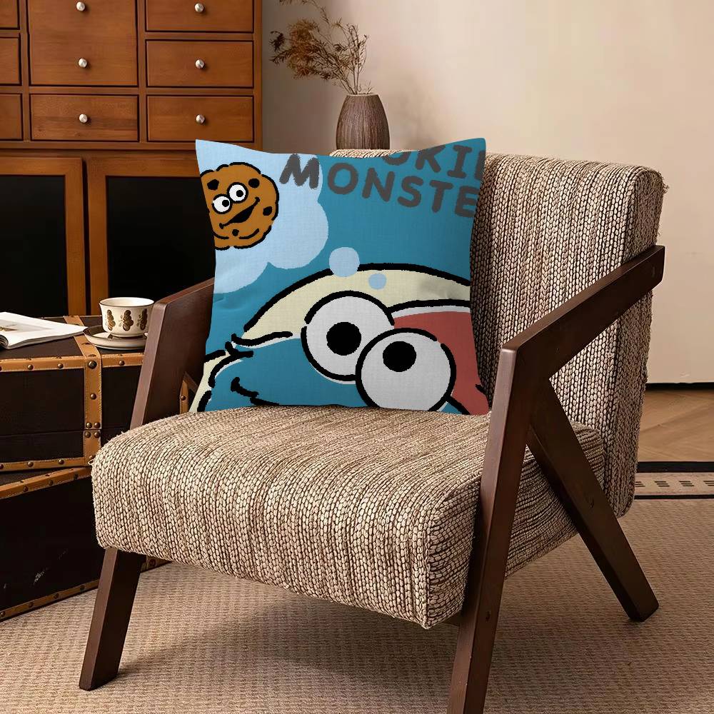 C-쿠키 몬스터 만화 베개 선물 홈 오피스 장식 침실  - Home Textiles Inc 리뷰 및 가격