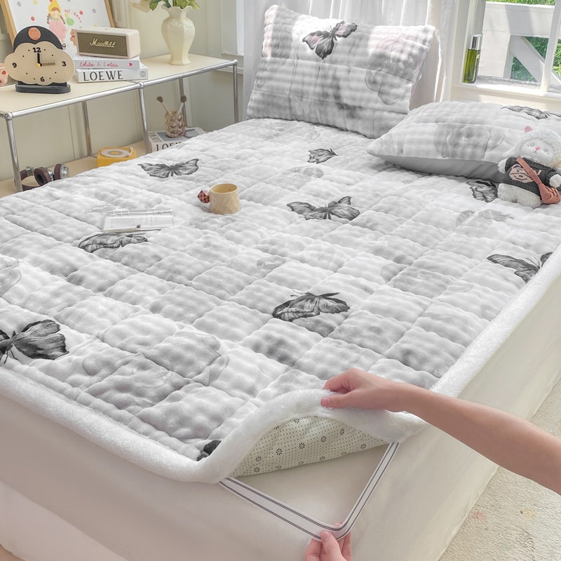 슈퍼 두꺼운 매트리스 토퍼 버블 플리스 침대 매트 커버 - Mattress Pad Topper 리뷰 및 가격