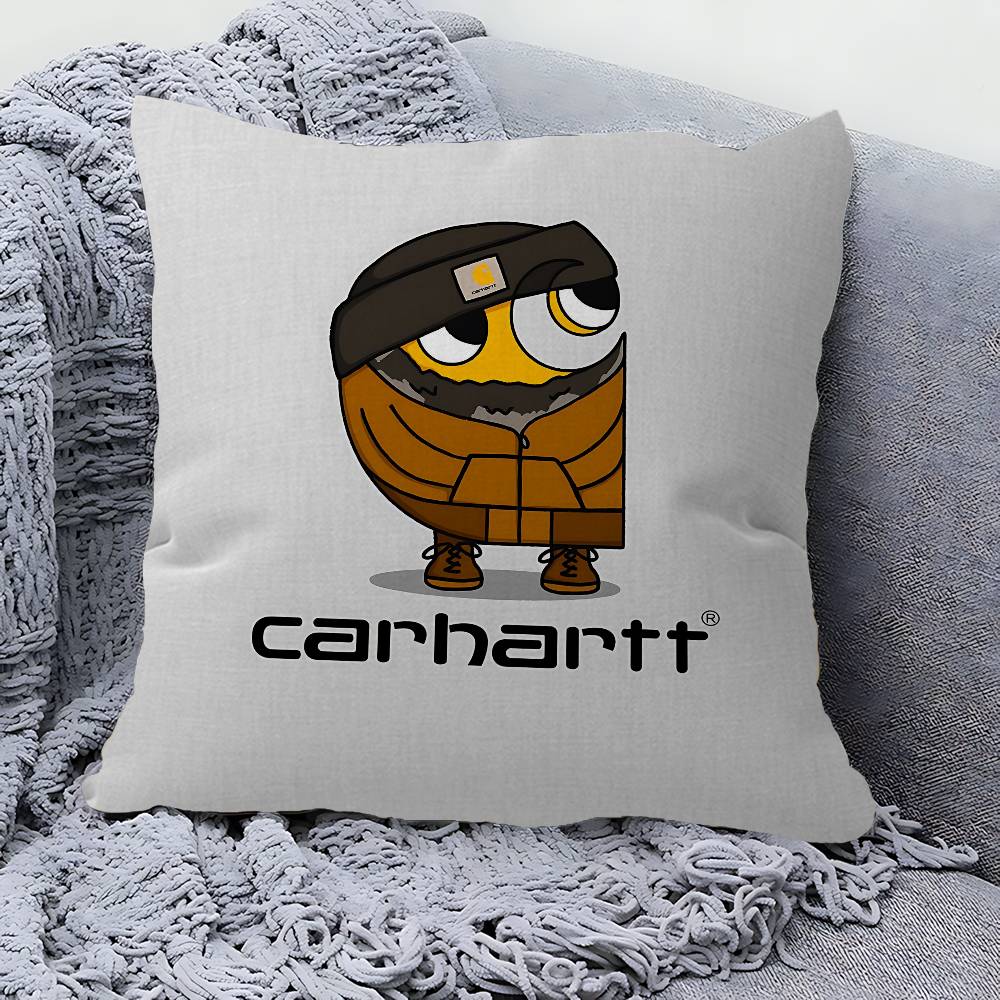 C-Carharttes 로고 메이플 디자인 쿠션 커버  - Home Textiles Inc 리뷰 및 가격