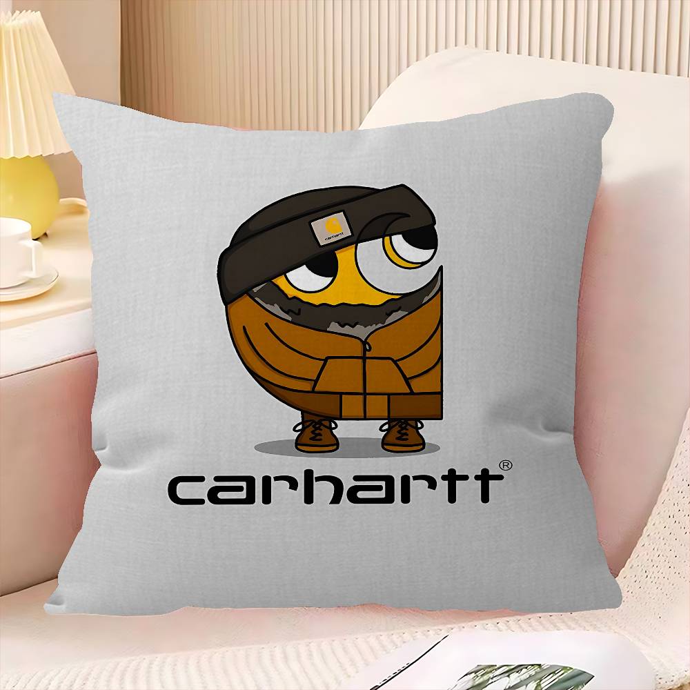 C-Carharttes 로고 메이플 디자인 쿠션 커버  - Home Textiles Inc 리뷰 및 가격