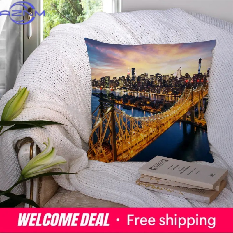 홈 데코 뉴욕 나이트 베개 커버 쿠션 호텔 자동차 시트 - Home Textiles New York 리뷰 및 가격