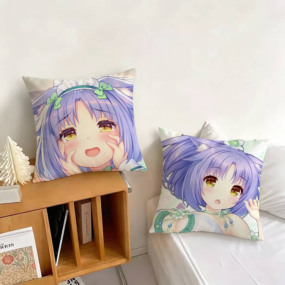C-Cinnamon NEKOPARA 베개 커버 패턴 인 - Home Textiles Inc 리뷰 및 가격