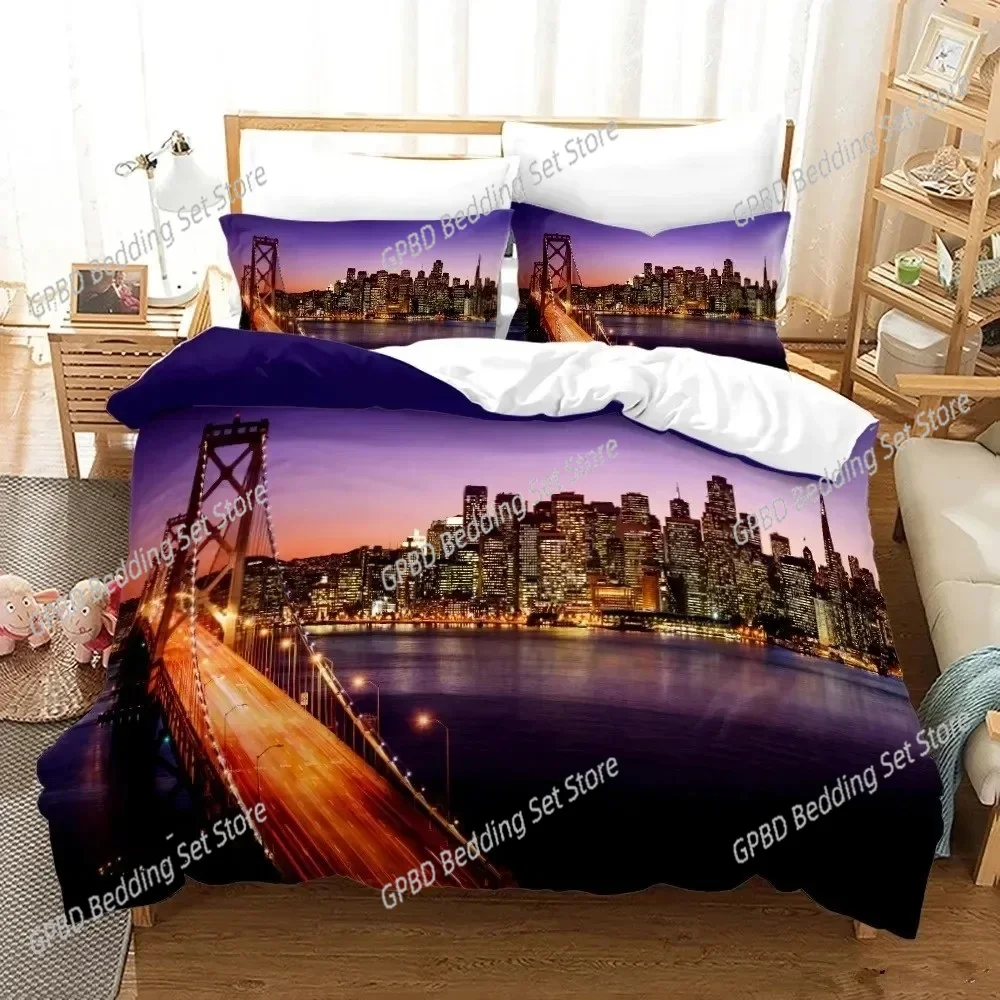 3D 프린트 뉴욕시 야경 침구 세트 3D 프린트 침실용 - Home Textiles New York 리뷰 및 가격